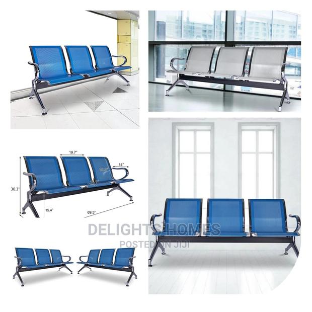 Non Padded 3 Seater Link Chair
