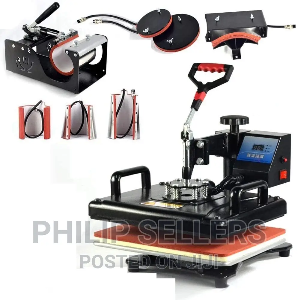 8 IN1 Combo Heat Press Machine for T-Shirts and Hats Basebal