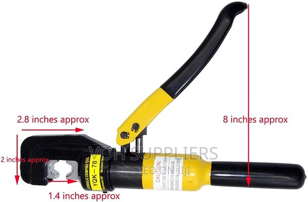 10 Ton Hydraulic Wire Battery Cable Lug Terminal Crimper - thumbnail 4