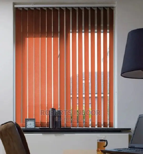 Orange Vertical Window Blinds