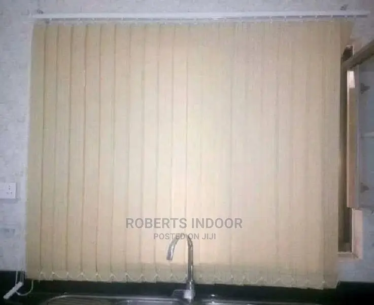 Beige Vertical Window Blinds