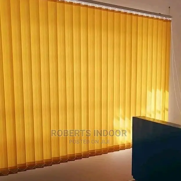 Yellow Vertical Window Blinds