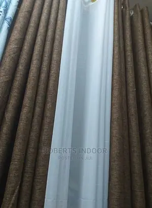 Brown Elegant House Curtain