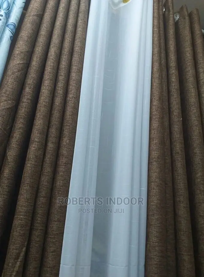 Brown Elegant House Curtain