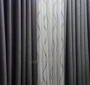 Charcoal Grey Elegant House Curtain