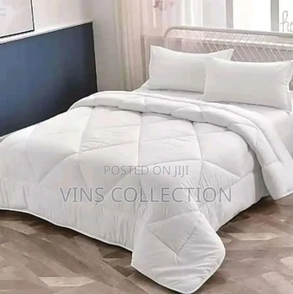 Plain White Binded Duvet