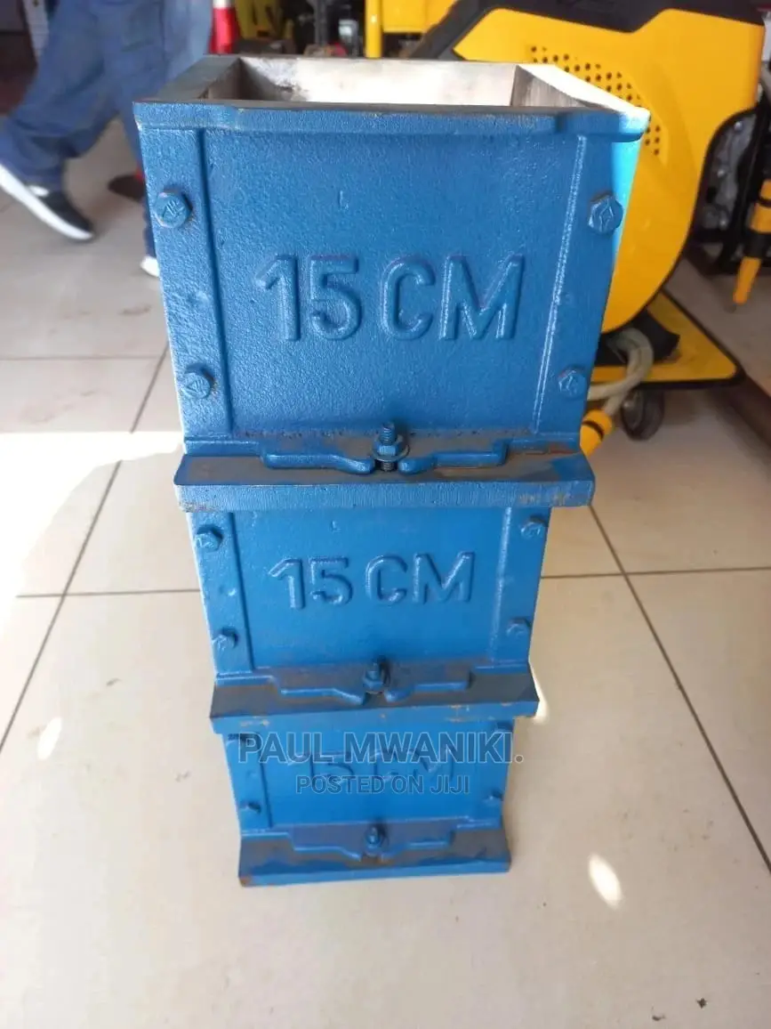 Cast Iron Concrete Cube Moulds, 15x15x15cm