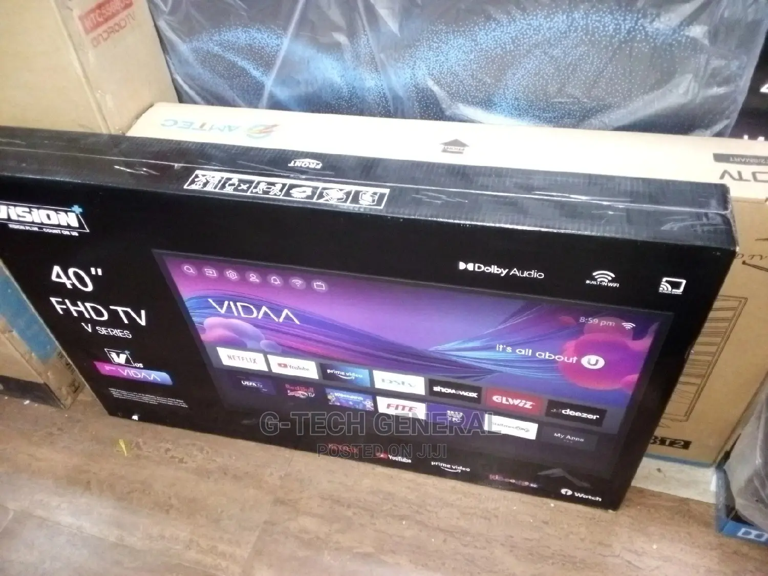 New Vision Plus 40''full HD v Series Smart Tv,(Vidaa Os)