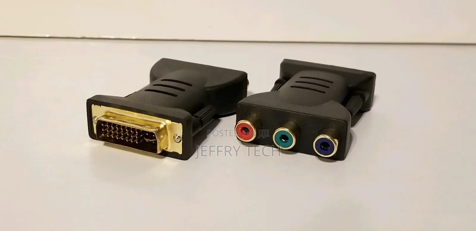 DVI-I Male to 3 RCA Female Component AV Connector Converter