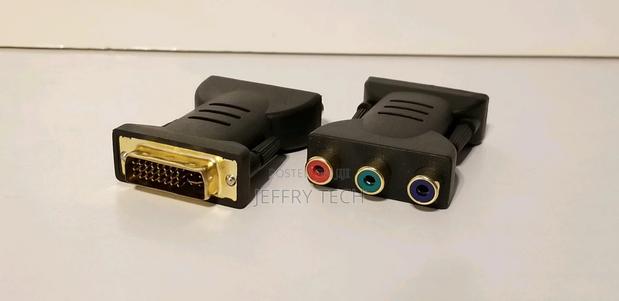 DVI-I Male to 3 RCA Female Component AV Connector Converter - main view