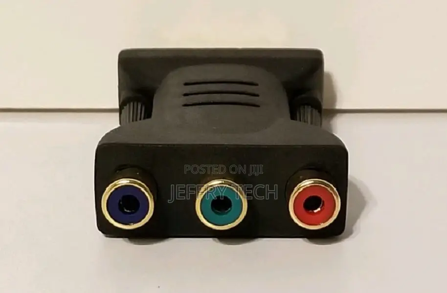 DVI-I Male to 3 RCA Female Component AV Connector Converter