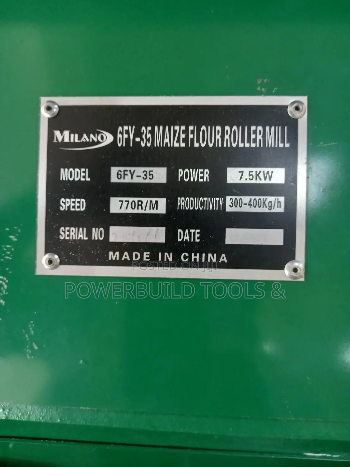 Complete Milano Grade 1 Rollermill(6fy35) With Precrusher
