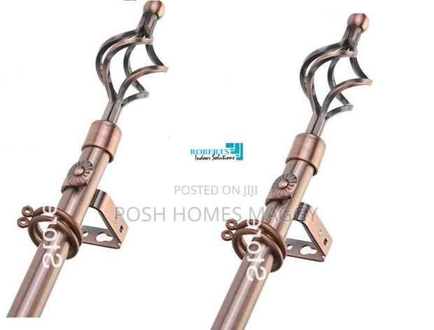 Copper Adjustable Curtain Rod - thumbnail 3