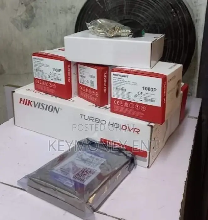 HIK Vision 2MP 3CCTV Cameras Full Kit Indoor
