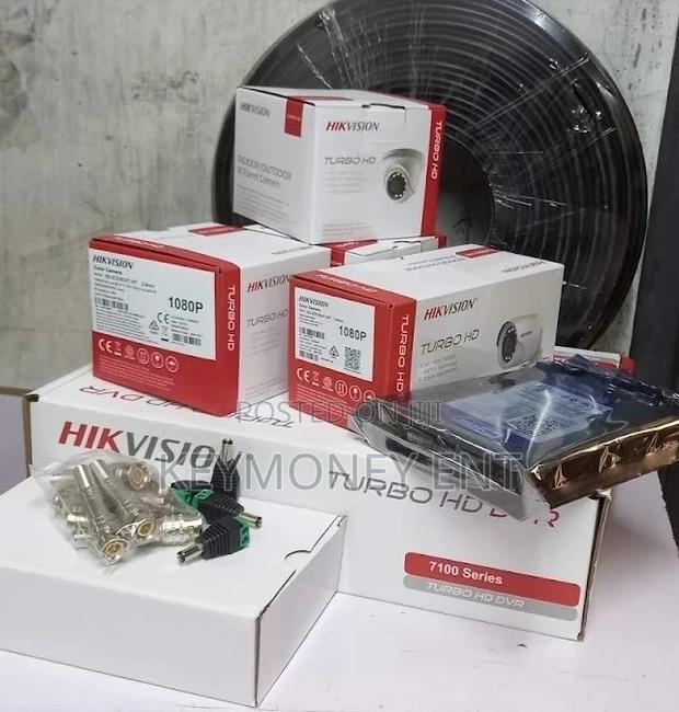 4CCTV Cameras (Dome/Bullet) Hikvision 1080p Complete Kit
