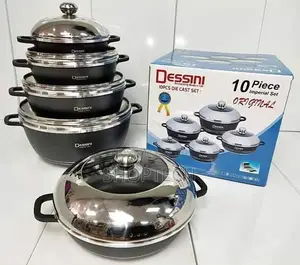 10 PCS Dessini Granite Cookware