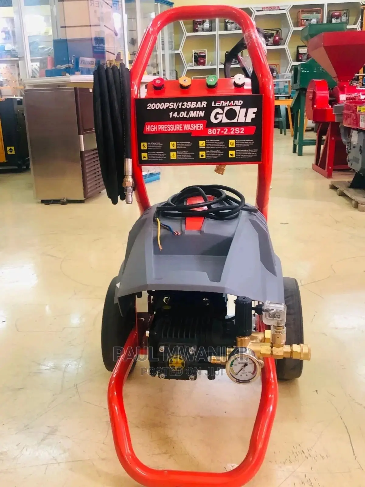 Lenhard Golf High Pressure Washer 807.2.2S2 (2000psi)