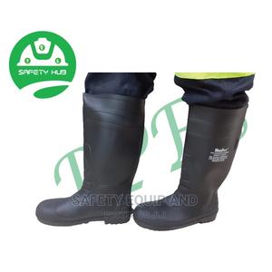 Black Steel Toe Gumboots Available - thumbnail 2
