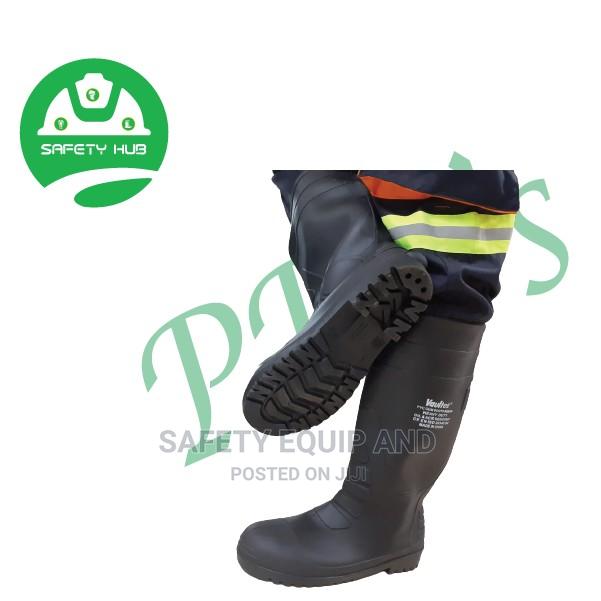 Black Steel Toe Gumboots Available - thumbnail 3