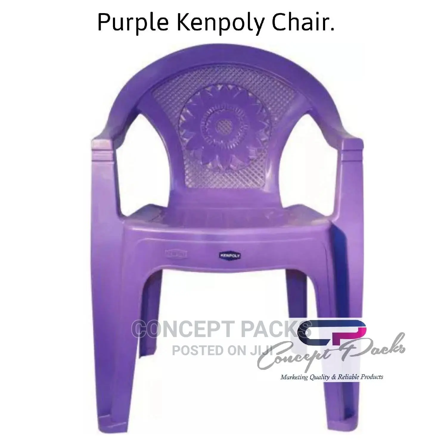 Purple Kenpoly Chair - With Arms.