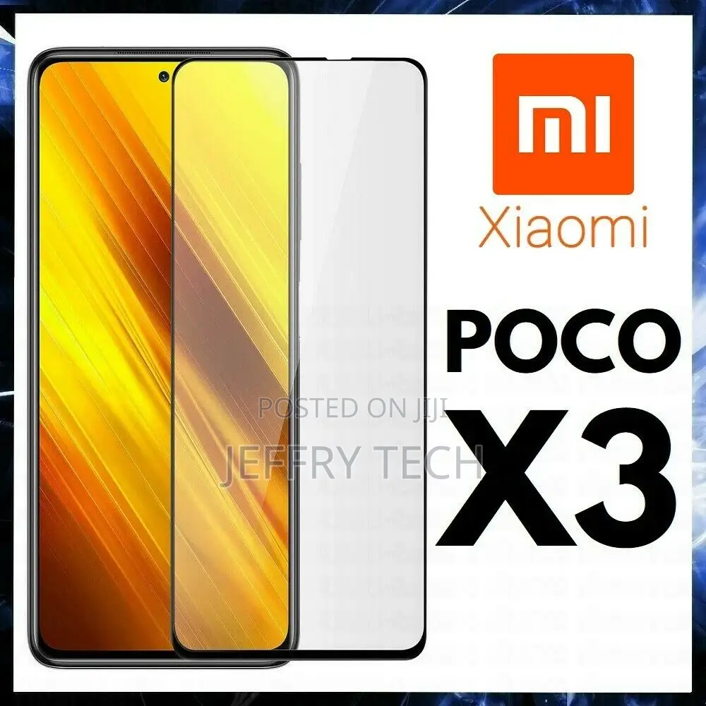 Glass Curved for Xiaomi Pocophone Poco X3 Protection 3D 5D 9