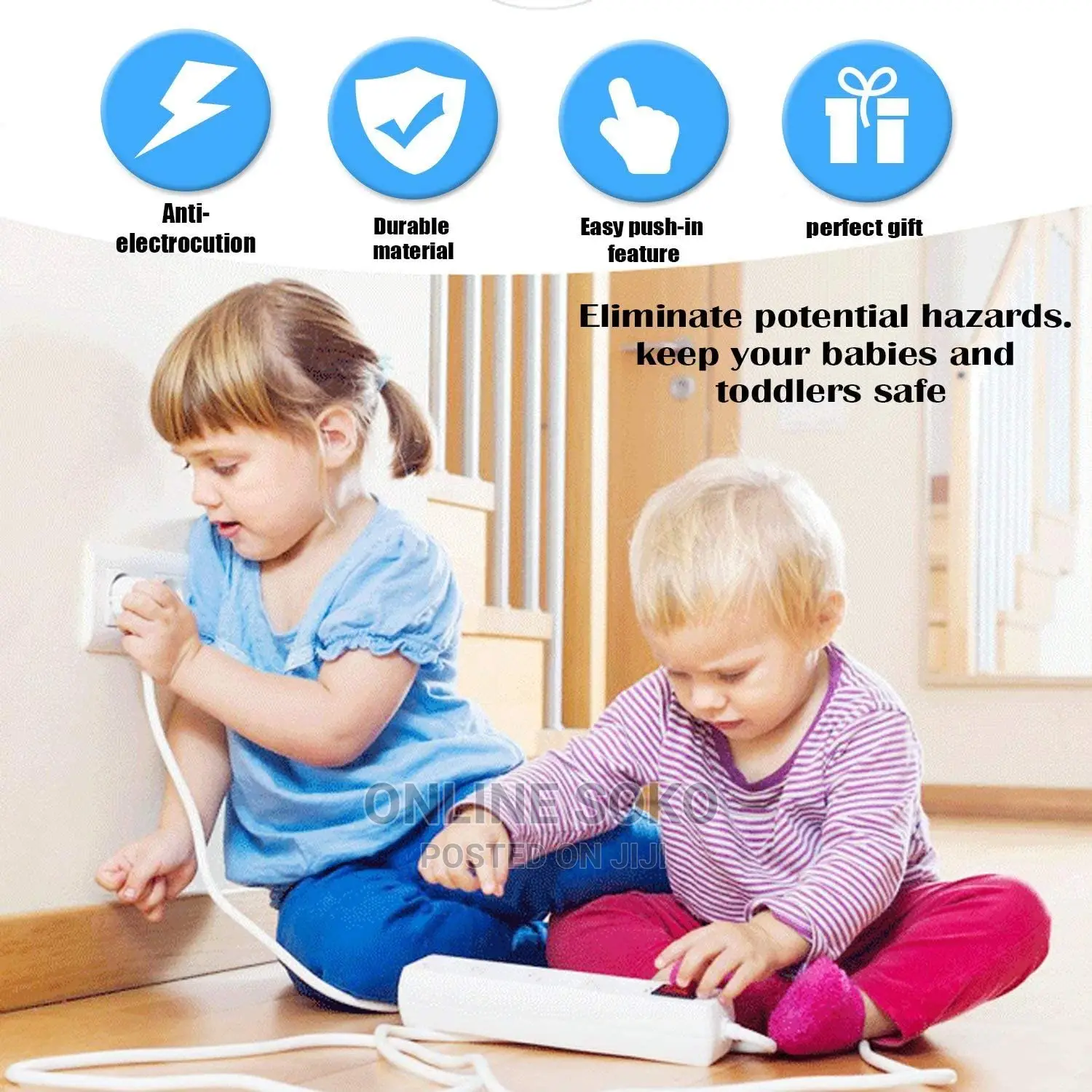 Kids/Children Socket Safety Protectors Plug Covers - 10 PCS