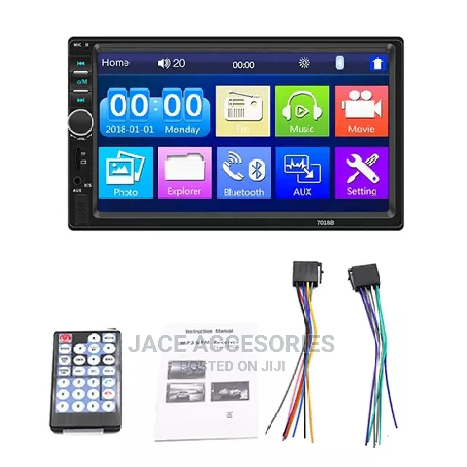 Car 2 Din Mp5 Radio Touchscreen
