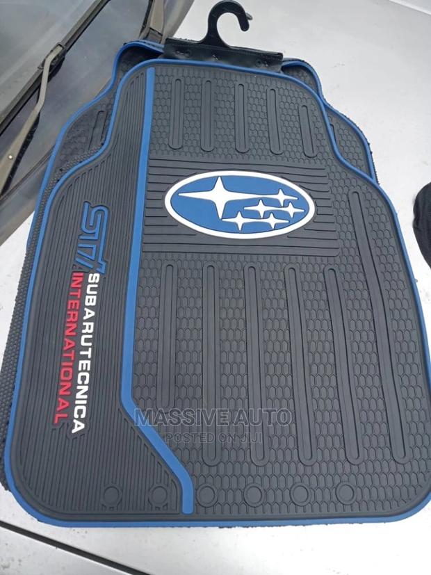 Blue Subaru Floor Mats - main view