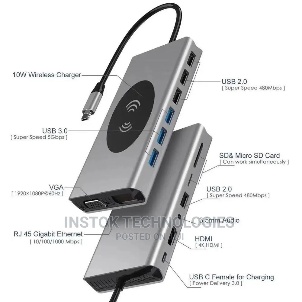 Brave 15 in 1 Multi Function Usb-C Hub