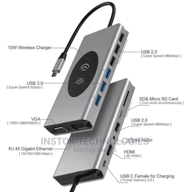 Brave 15 in 1 Multi Function Usb-C Hub - main view