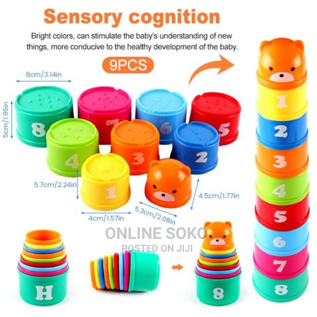 Kids Stacking Nesting Cups Early Educational Baby Toys - thumbnail 5