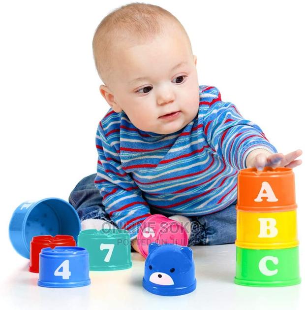 Kids Stacking Nesting Cups Early Educational Baby Toys - thumbnail 9