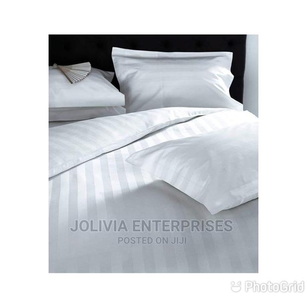 Satin White Bedsheets - main view