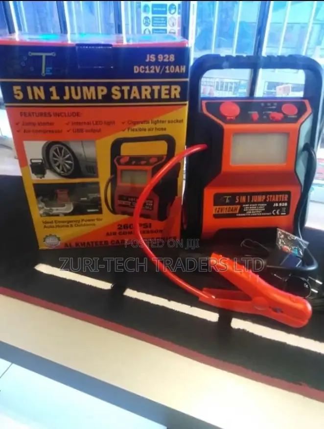 5 in 1 Jump Starter With Compressor
