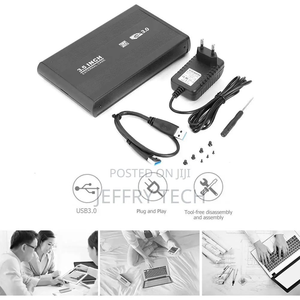 3.5 Inch Hard Disk Drive Case SATA to USB3.0 Adapter Externa