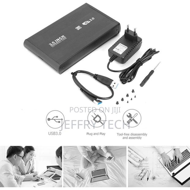3.5 Inch Hard Disk Drive Case SATA to USB3.0 Adapter Externa - thumbnail 4