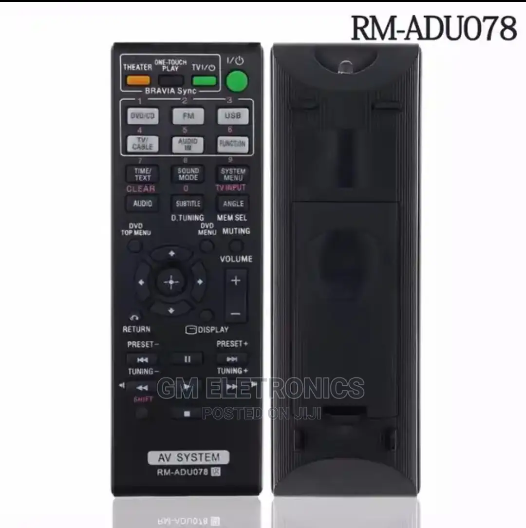 New Remote RM-ADU078 for Sony DVD Home Theater System