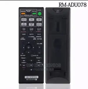 New Remote RM-ADU078 for Sony DVD Home Theater System