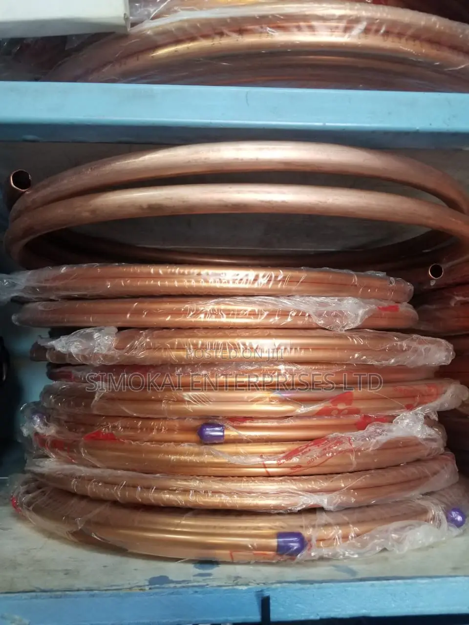 New Copper Pipes in Different Sizes