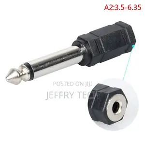 3.5mm Male to 6.5mm Female Adapter 3.5 Plug to 6.5 Jack Ster