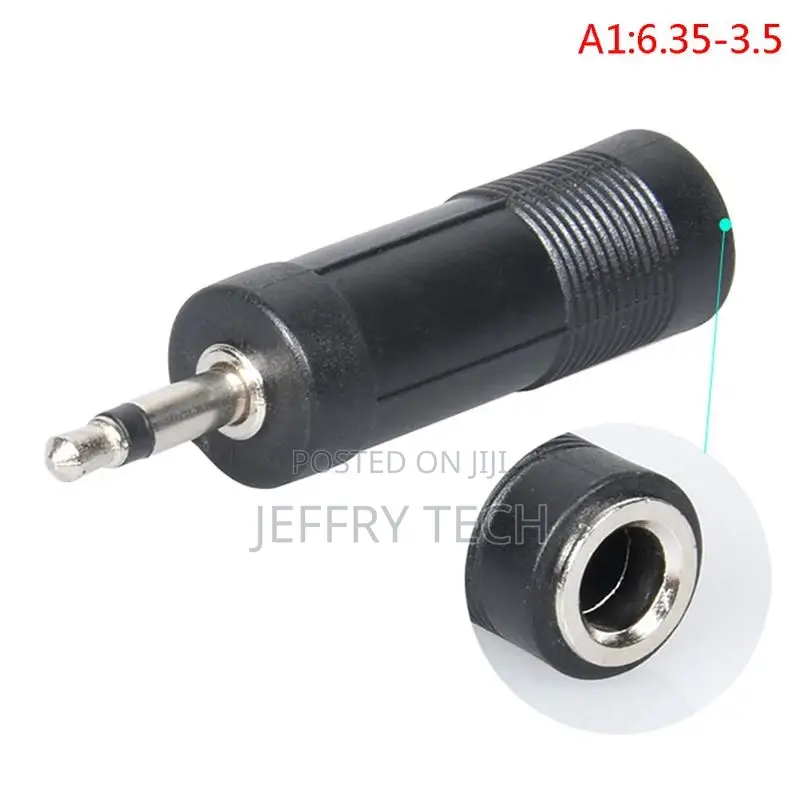 3.5mm Male to 6.5mm Female Adapter 3.5 Plug to 6.5 Jack Ster