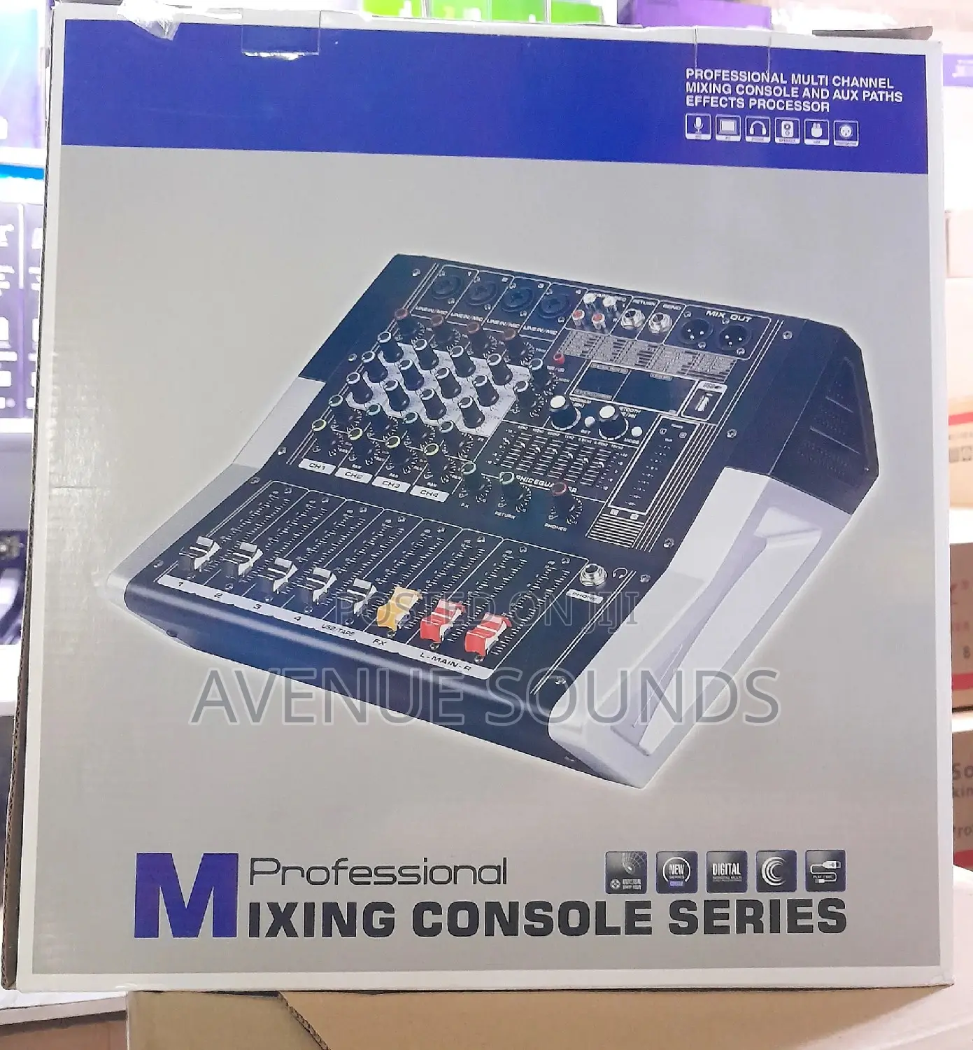 4 Channels Powered Pro Mixer