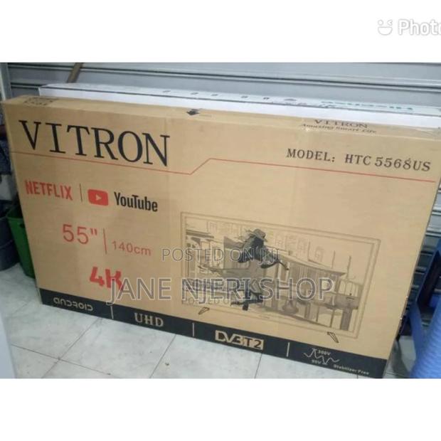 55 Inches Vitron Smart Android Tv Flameless With Bluetooth - main view