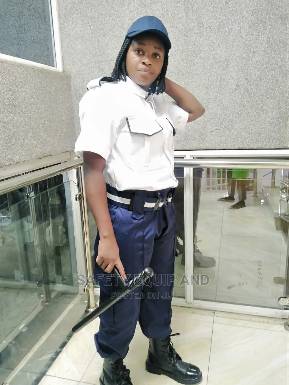 Navy and White Security Guard Uniforms