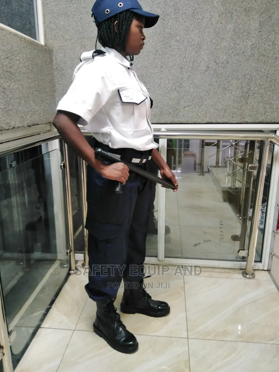 Navy and White Security Guard Uniforms
