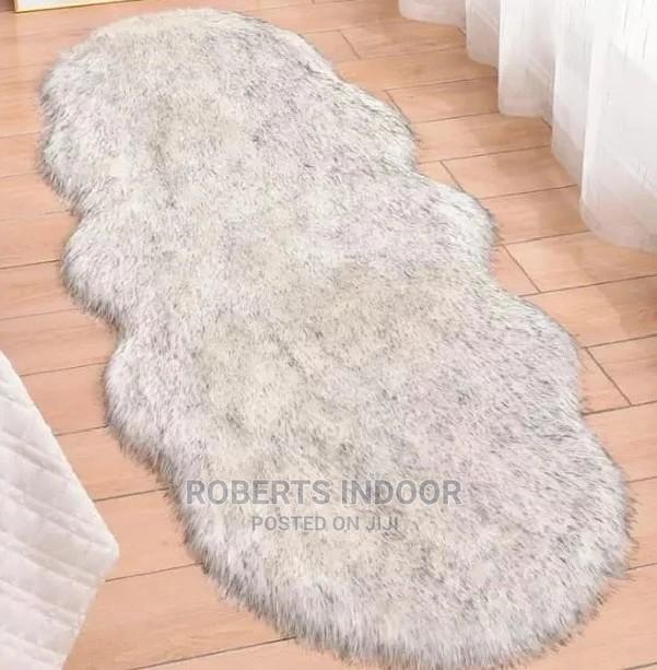 Grey Faux Far Carpet - main view
