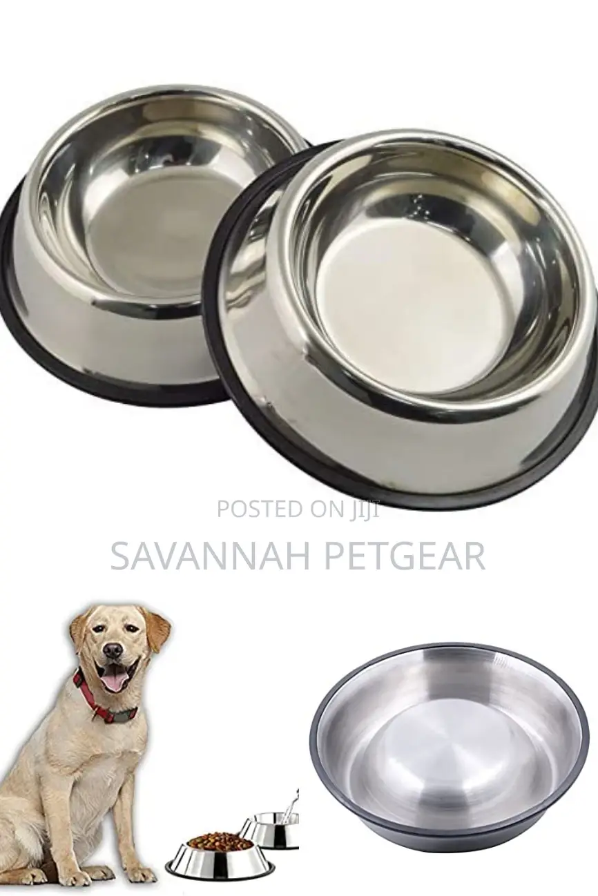 Original Stainless Steel Large Size Dog Feeding Bowls