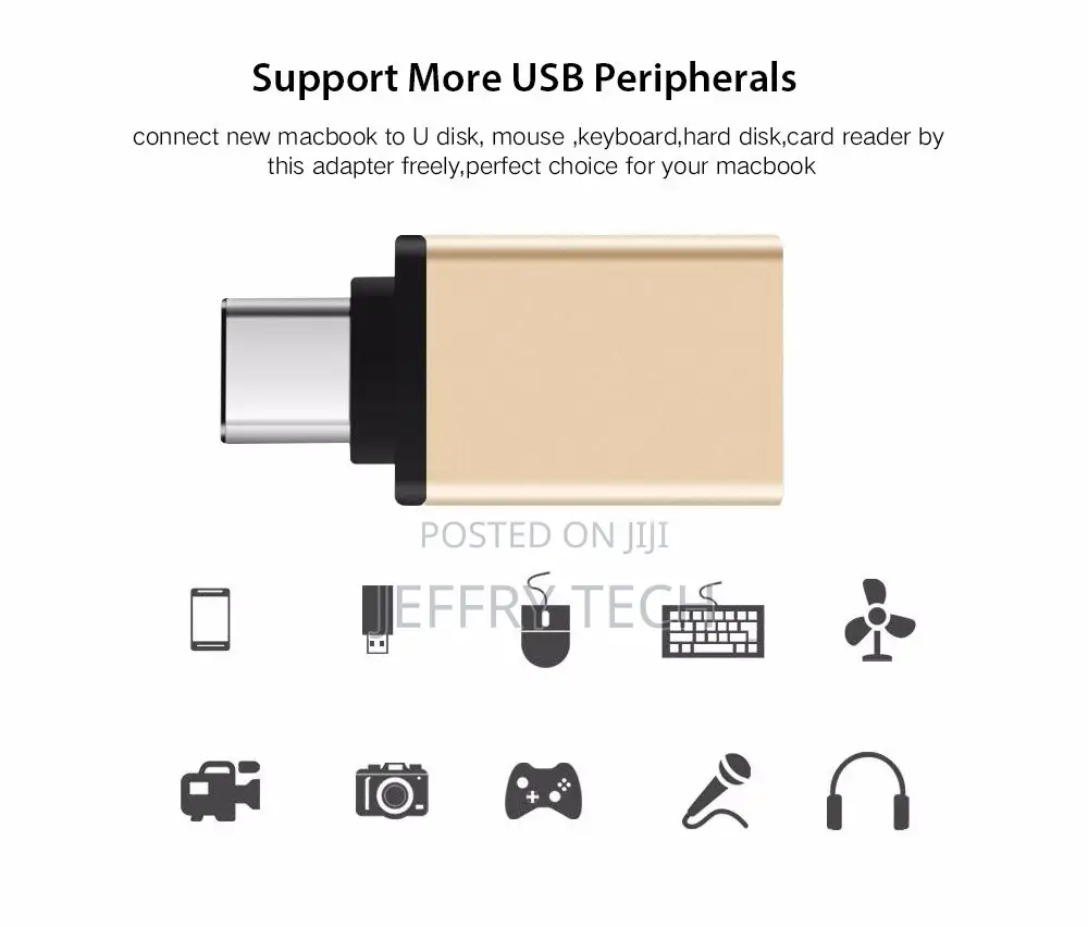 USB-C to USB Adapter for VR Mac USB3.1 Type C Male to USB 3