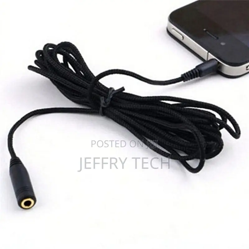 5M 16ft 3.5mm Black Female to Male F / M Headphone Stereo So
