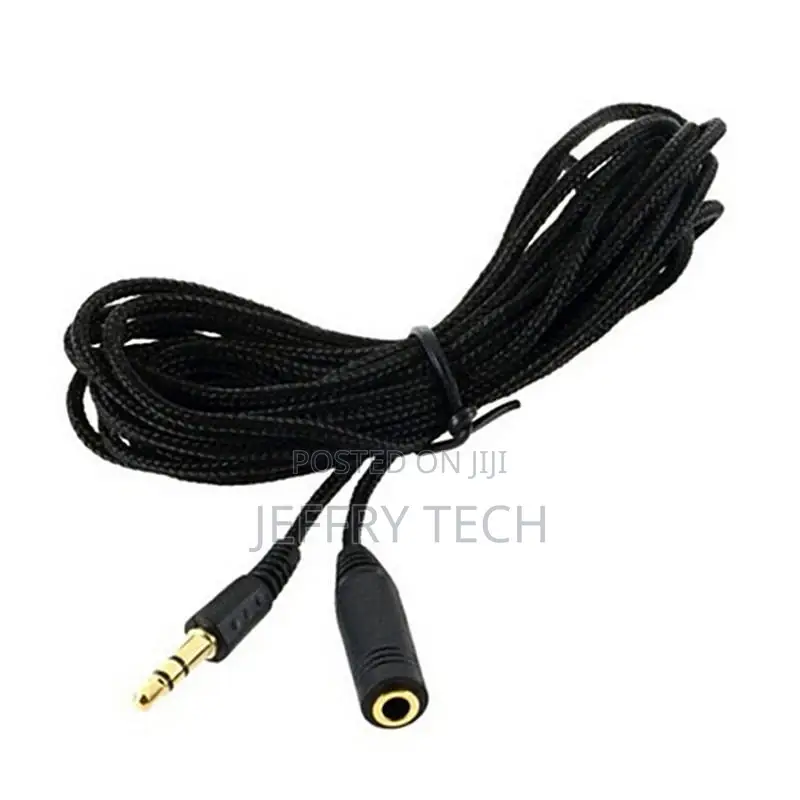 5M 16ft 3.5mm Black Female to Male F / M Headphone Stereo So